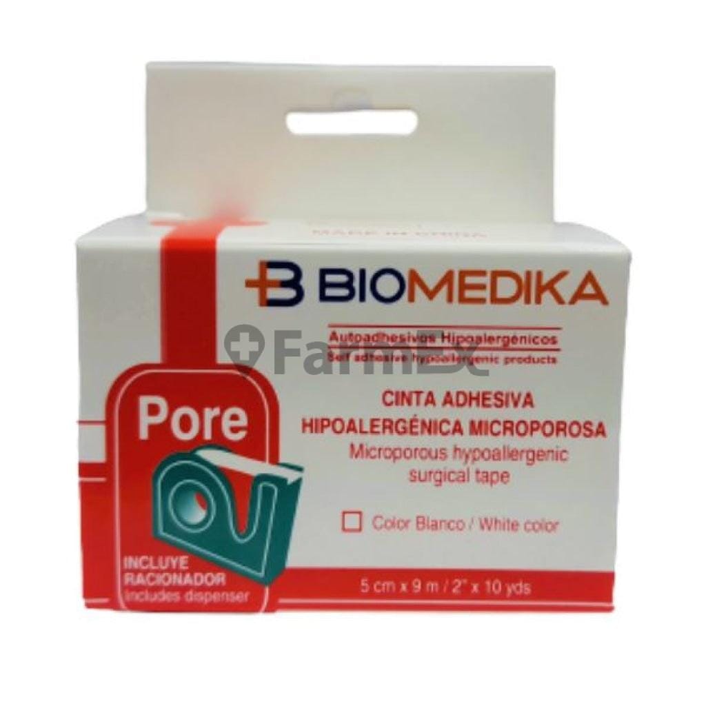 Cinta Adhesiva Hipoalergenica Microporosa 5 cm x 9 m Farmex-BanMedica-Persistente